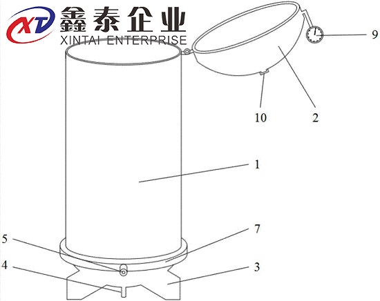 立式輪胎硫化罐結構（gòu）圖